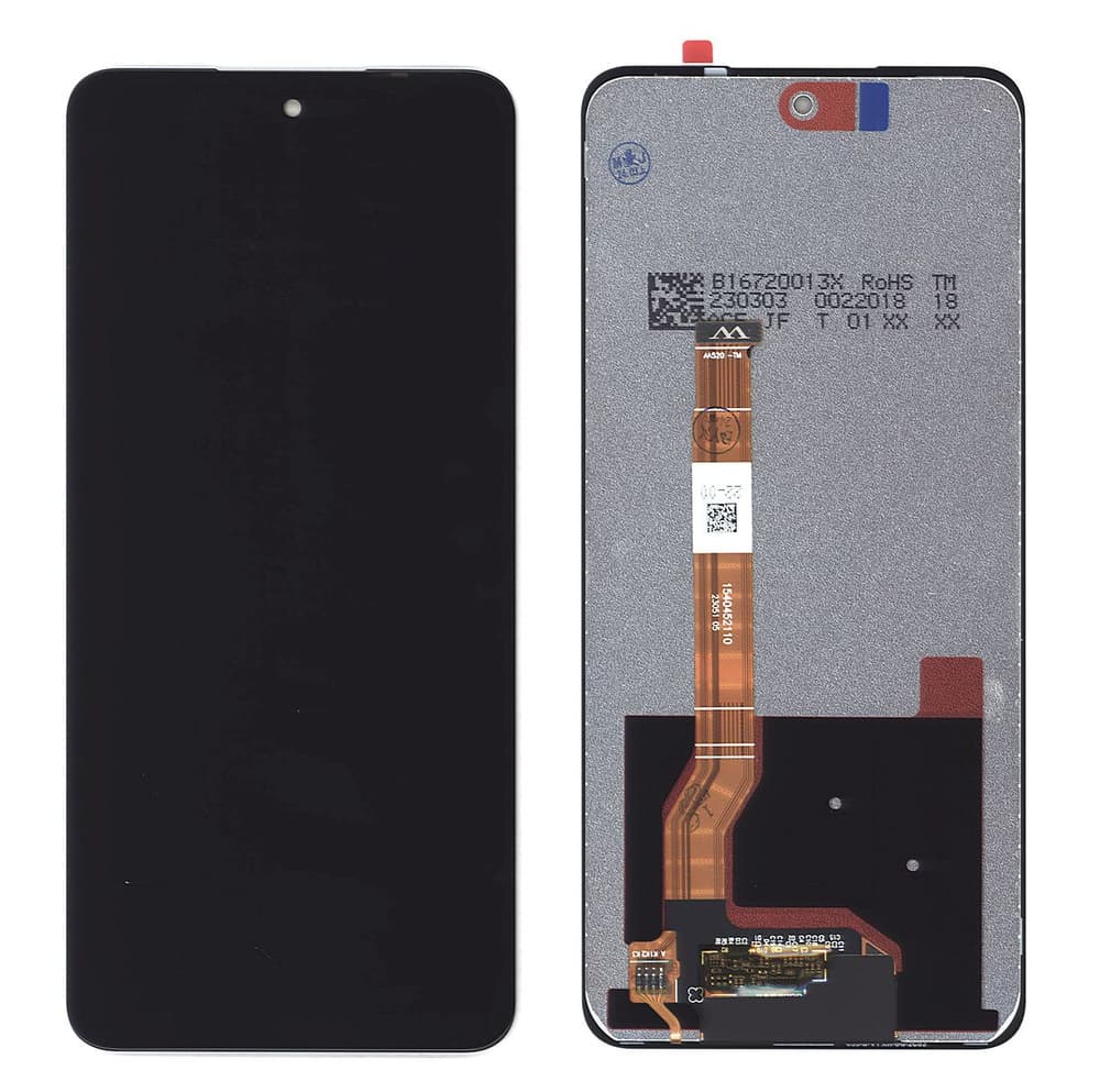 Дисплей для Realme C67 4G (RMX3890) в рамке + тачскрин (черный) Оригинал, артикул 02680 — запчасть GSM28.RU