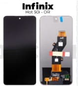 Дисплей для Infinix Hot 50i (X6531) в рамке + тачскрин (черный) Оригинал, артикул 02762 — запчасть GSM28.RU