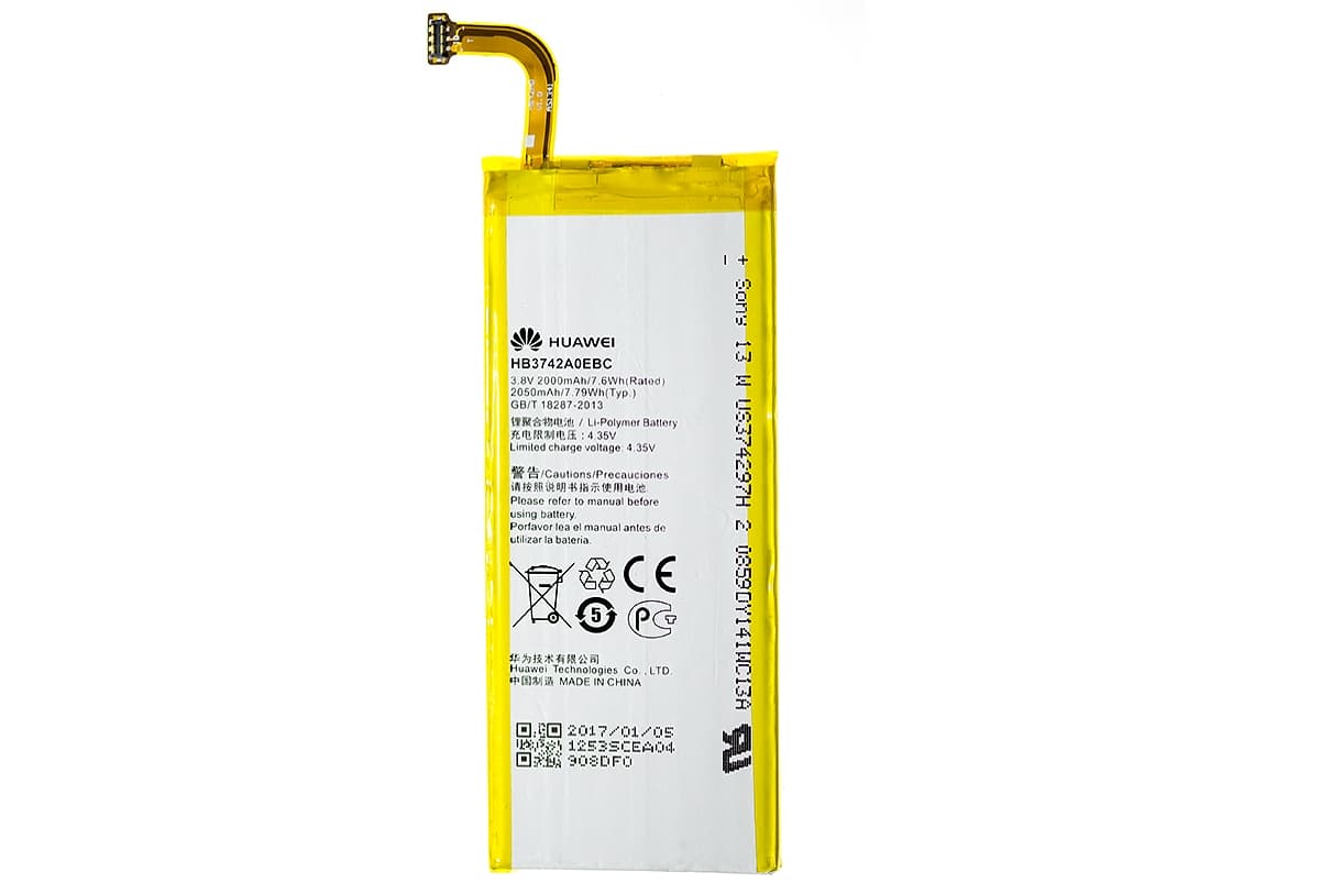 Аккумулятор для Huawei Ascend P6 (HB3742A0EBC) HC, артикул 00292 — запчасть GSM28.RU
