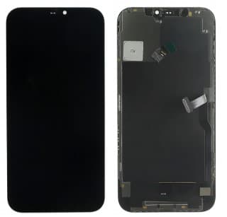 Дисплей для iPhone 12 Pro Max + тачскрин черный с рамкой Оригинал, артикул 02980 — запчасть GSM28.RU