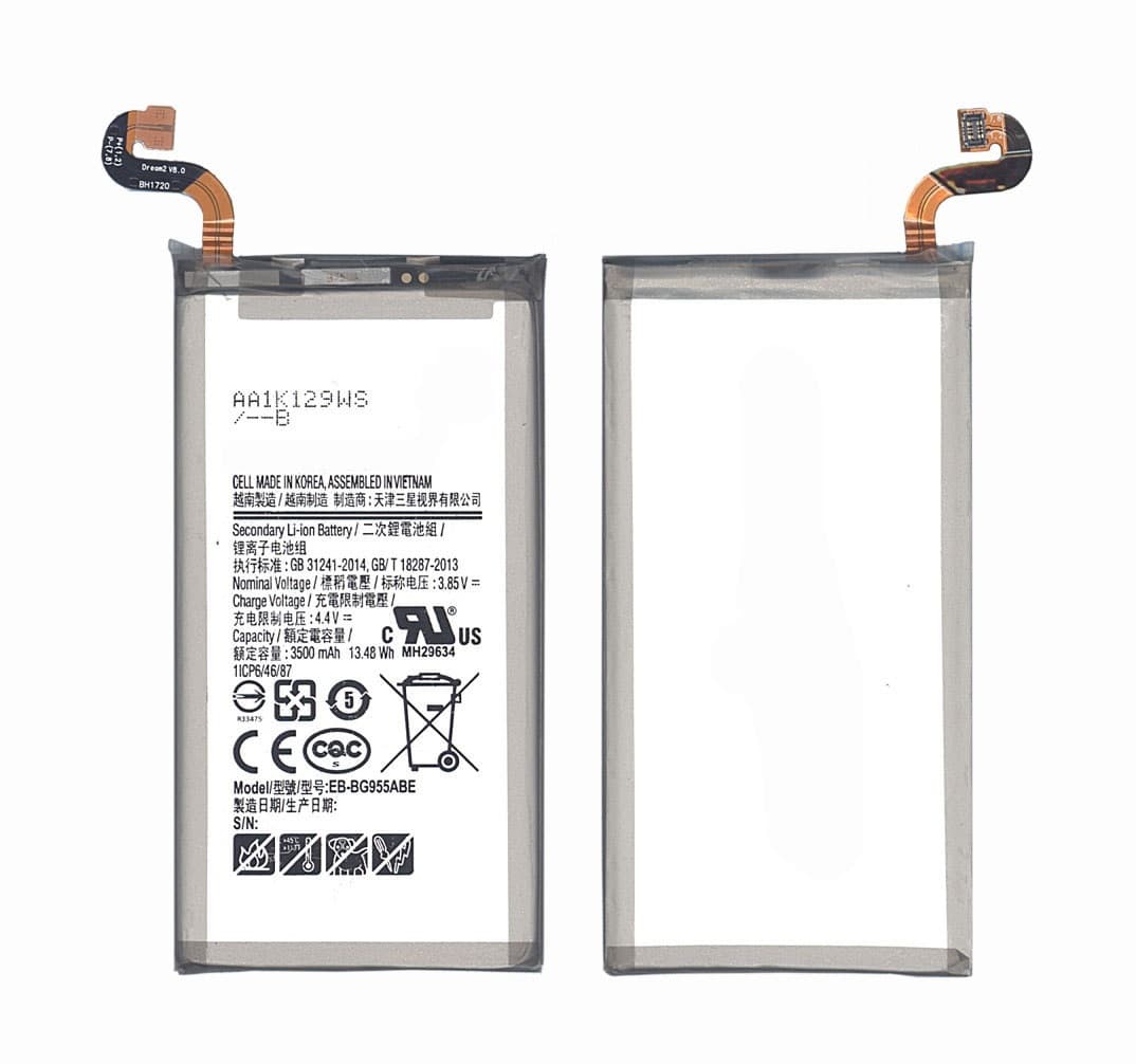 Аккумулятор для Samsung G955F Galaxy S8 Plus EB-BG955ABE, артикул 00302 — запчасть GSM28.RU