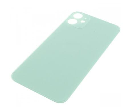 Задняя крышка для iPhone 11 (зеленый) с широким отверстием, артикул 03058 — запчасть GSM28.RU