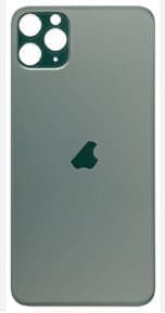 Задняя крышка для iPhone 11 Pro Max (темно-зеленый) с широким отверстием, артикул 03062 — запчасть GSM28.RU