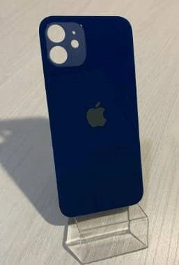Задняя крышка для iPhone 12 (синий) с широким отверстием, артикул 03064 — запчасть GSM28.RU