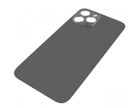 Задняя крышка для iPhone 12 Pro Max (серый) с широким отверстием, артикул 03070 — запчасть GSM28.RU