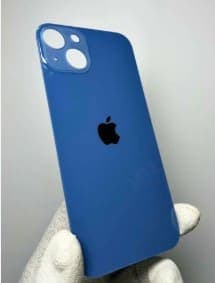 Задняя крышка для iPhone 13 (синий) с широким отверстием, артикул 03073 — запчасть GSM28.RU