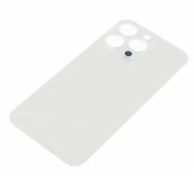Задняя крышка для iPhone 15 Pro Max (белый) с широким отверстием, артикул 03091 — запчасть GSM28.RU