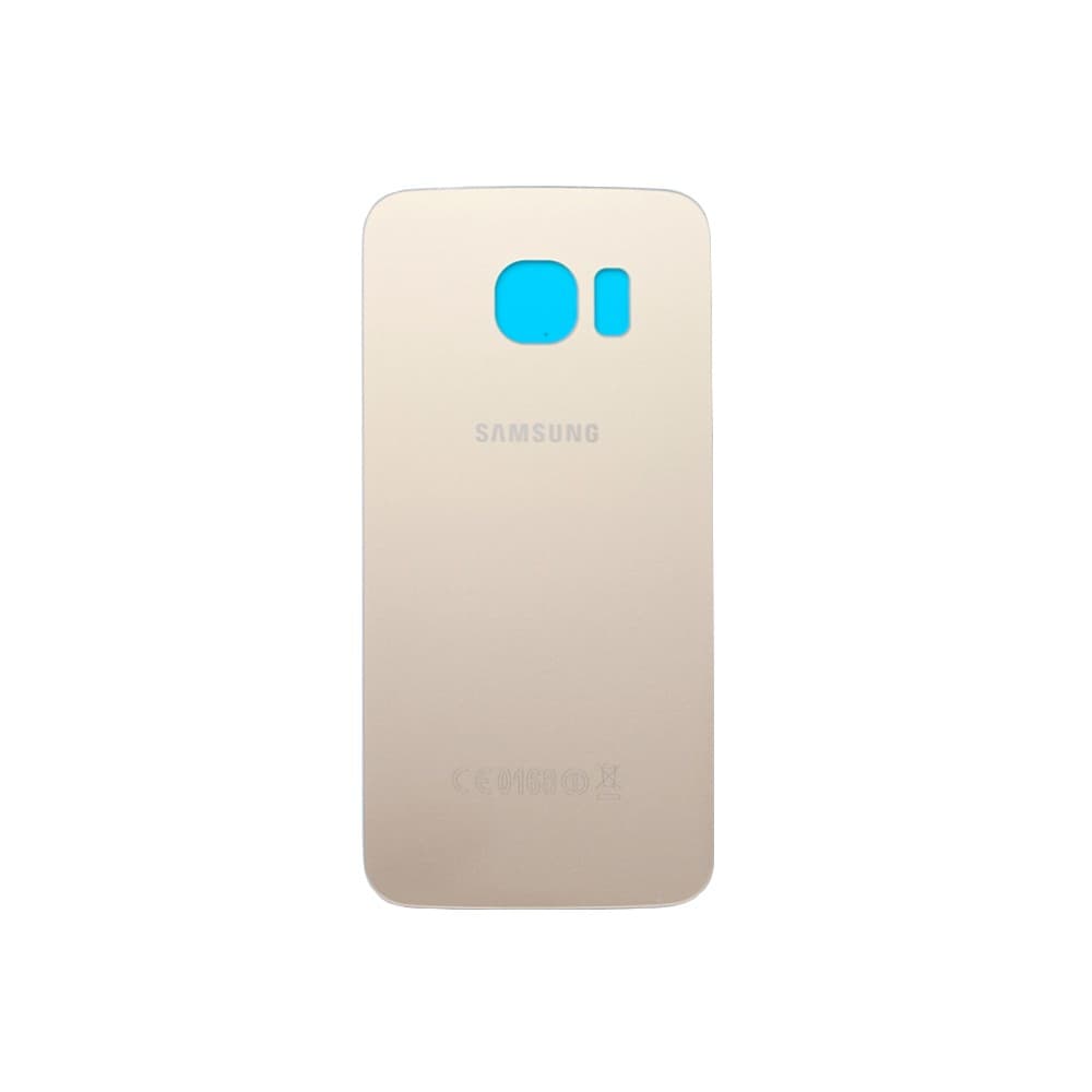 Задняя крышка для Samsung G925 Galaxy S6 Edge (золото) ориг, артикул 00355 — запчасть GSM28.RU