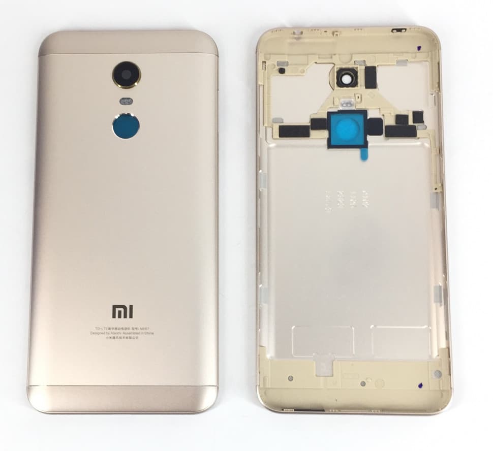 Задняя крышка для Xiaomi Redmi 5 Plus (золото), артикул 00436 — запчасть GSM28.RU