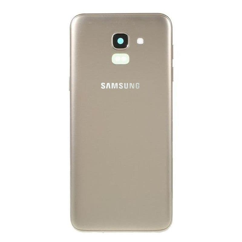 Задняя крышка для Samsung J600 Galaxy J6 (2018) (золото), артикул 00463 — запчасть GSM28.RU