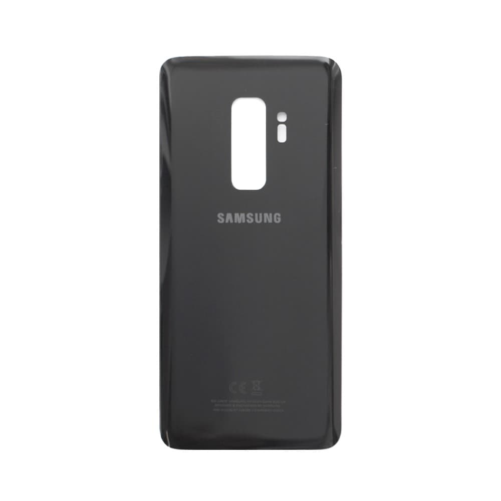 Задняя крышка для Samsung G965F Galaxy S9 Plus (черный), артикул 00466 — запчасть GSM28.RU