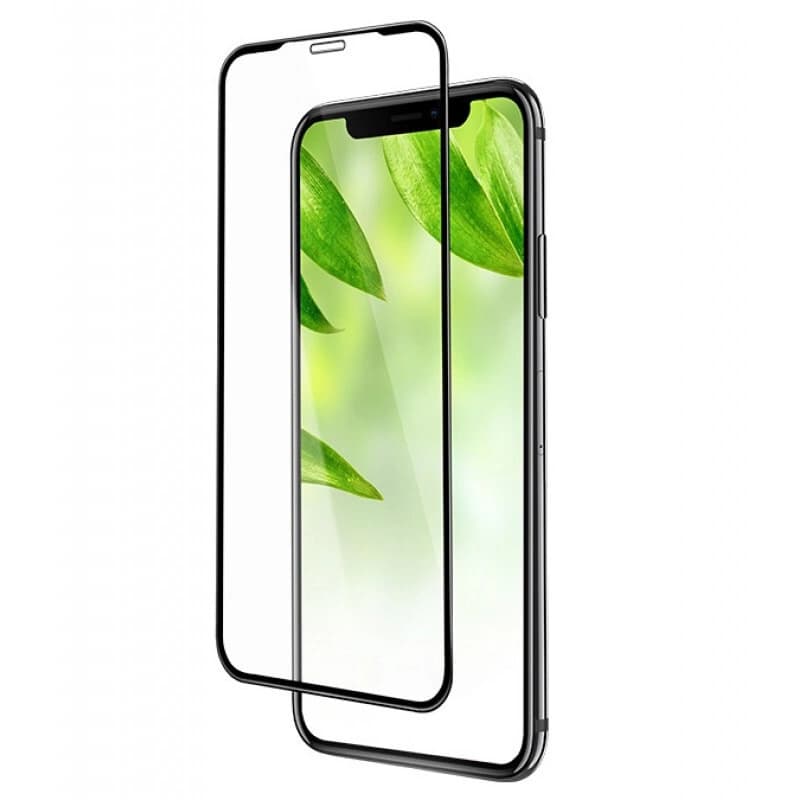 Защитное стекло 5D с полной проклейкой на iphone X/XS/11 PRO чёрное, артикул 00539 — запчасть GSM28.RU