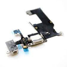 Шлейф для iPhone 5 + разъем зарядки + разъем гарнитуры + микрофон + антенна (белый), артикул 00614 — запчасть GSM28.RU