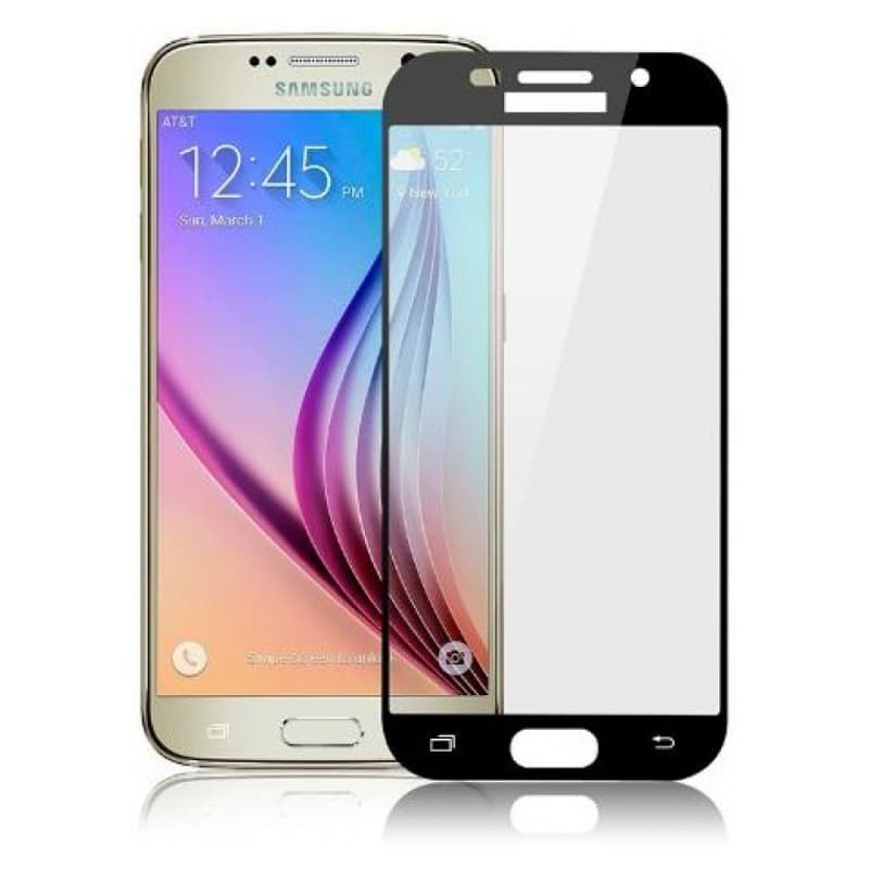 Защитное стекло с полной проклейкой на Samsung A520 A5 2017 Прозрачное, артикул 00754 — запчасть GSM28.RU