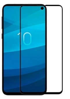 Защитное стекло 5D с полной проклейкой на Samsung S10 Lite Черное, артикул 00757 — запчасть GSM28.RU