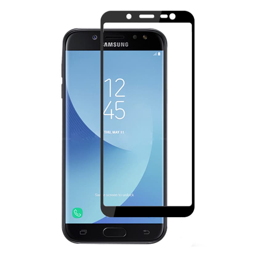 Защитное стекло 5D с полной проклейкой на Samsung J600 J6 2018 Черное, артикул 00758 — запчасть GSM28.RU