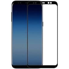 Защитное стекло 5D с полной проклейкой на Samsung A530 A5 2018 Черное, артикул 00770 — запчасть GSM28.RU