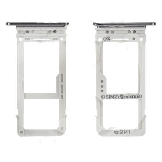 Держатель сим для Samsung G950F/G955F Galaxy S8/S8 Plus (Double sim) (голубой), артикул 00802 — запчасть GSM28.RU