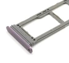 Держатель сим для Samsung G965F Galaxy S9 Plus (Double sim) (фиолетовый), артикул 00808 — запчасть GSM28.RU