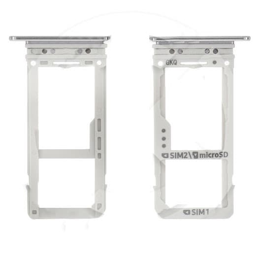 Держатель сим для Samsung G950F/G955F Galaxy S8/S8 Plus (Double sim) (золото), артикул 00810 — запчасть GSM28.RU