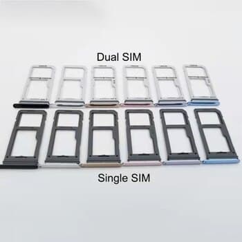 Держатель сим для Samsung G950F/G955F Galaxy S8/S8 Plus (Single sim) (фиолетовый), артикул 00812 — запчасть GSM28.RU