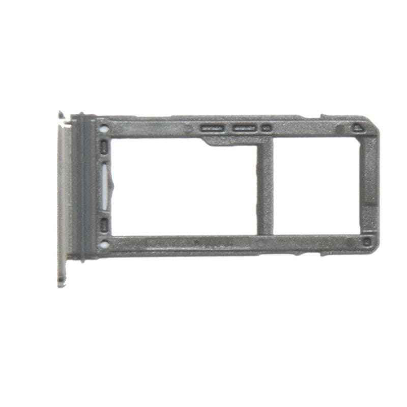 Держатель сим для Samsung G950F/G955F Galaxy S8/S8 Plus (Double sim) (серебро), артикул 00817 — запчасть GSM28.RU