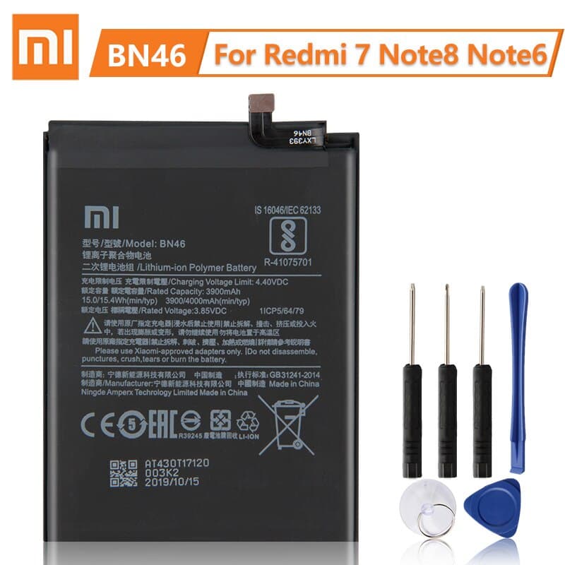 Аккумулятор для Xiaomi Redmi 7 / Redmi Note 8 / Redmi Note 8T (BN46), артикул 00983 — запчасть GSM28.RU