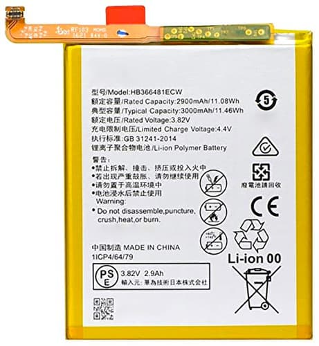 Аккумулятор для Huawei Honor 5C / 8 / 8 Lite / 7A Pro / 7C / 9 Lite / P(9,10,20) Lite (HB366481ECW), артикул 00995 — запчасть GSM28.RU