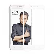 Защитное стекло 5D с полной проклейкой на Xiaomi Redmi 4A Белое, артикул 01150 — запчасть GSM28.RU