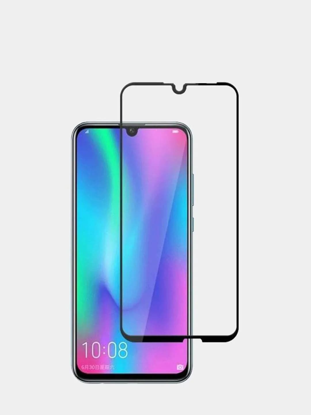 Защитное стекло 5D с полной проклейкой на Huawei Honor 8X / Y9 2019 / Y8S / View 10 lite, артикул 01179 — запчасть GSM28.RU
