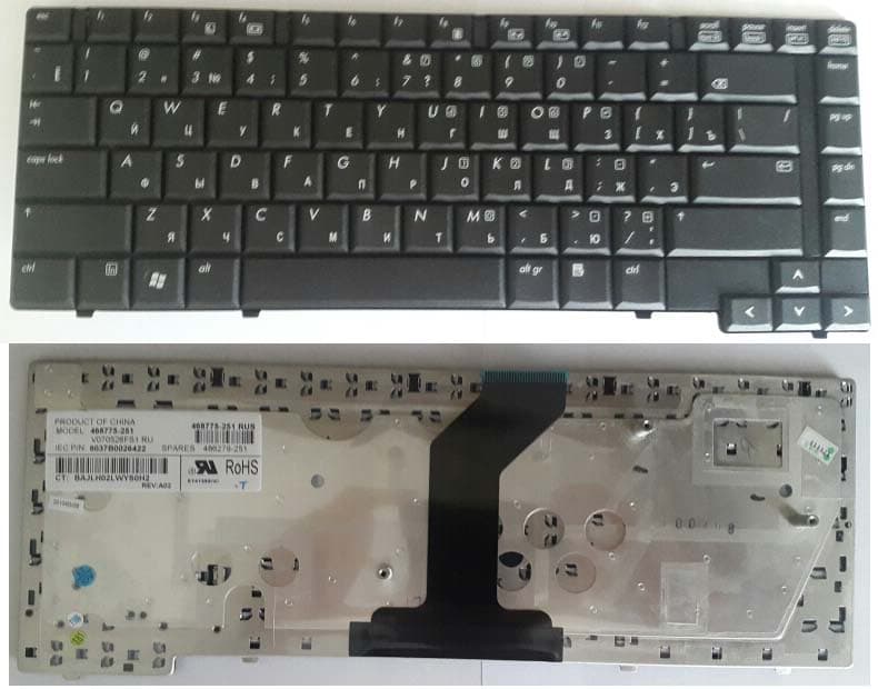 Клавиатура для ноутбука HP 6730B 6735B 6531B 6730p 6530B 6535B, артикул 01313 — запчасть GSM28.RU
