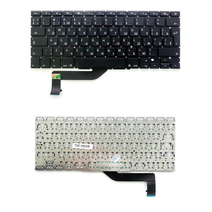 Клавиатура для ноутбука MacBook A1398 MC975 MC976 MGXA2 MGXC2 ME293 663 294, артикул 01318 — запчасть GSM28.RU