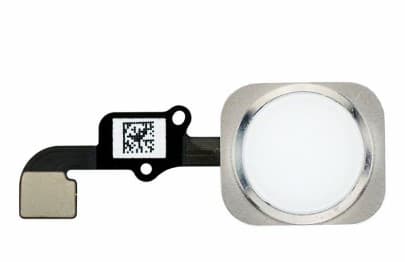 Кнопка (механизм) Home для iPhone 6 в сборе с толкателем и шлейфом (серебро), артикул 01335 — запчасть GSM28.RU