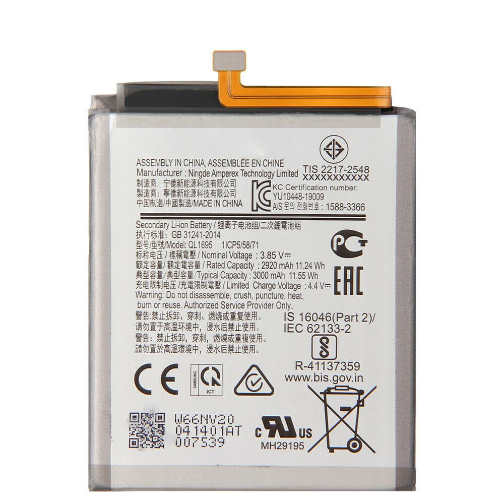 Аккумулятор для Samsung A015F Galaxy A01 (QL1695) (VIXION), артикул 01554 — запчасть GSM28.RU