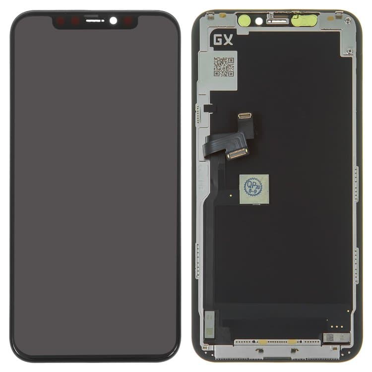 Дисплей для iPhone 11 Pro + тачскрин черный с рамкой (OLED GX), артикул 01607 — запчасть GSM28.RU