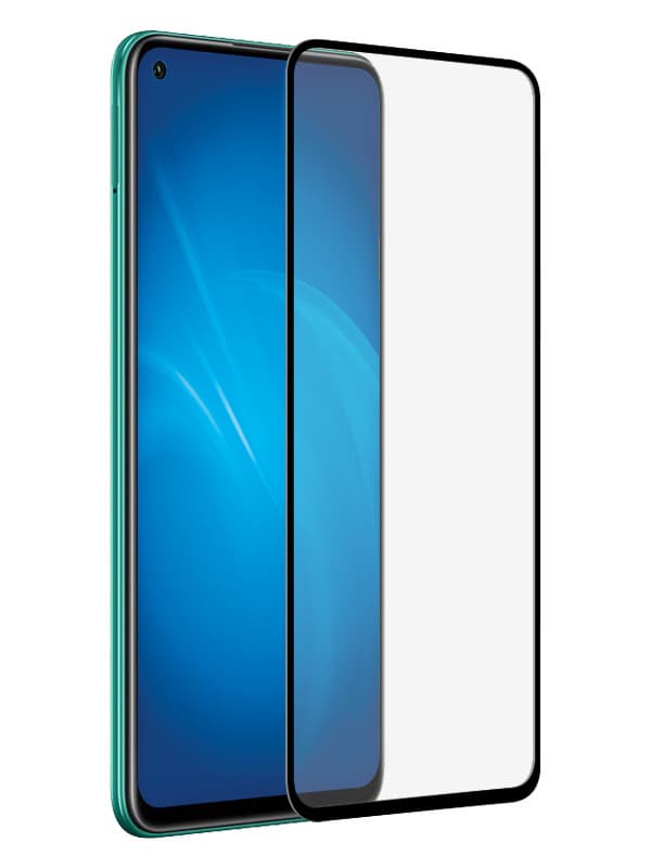 Защитное стекло 5D с полной проклейкой на Huawei Honor 30 Pro / Nova 7 Pro Черное, артикул 01648 — запчасть GSM28.RU
