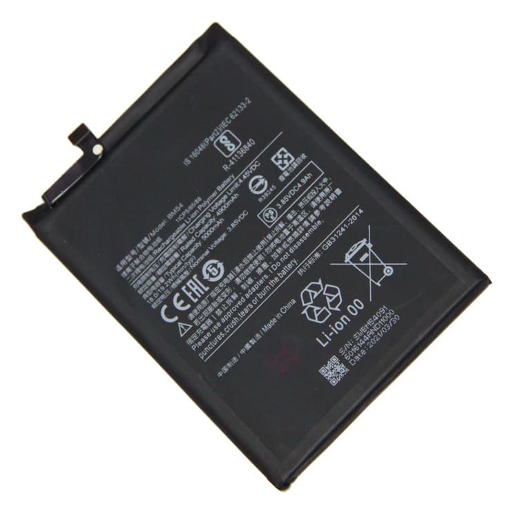 Аккумулятор для Xiaomi Redmi Note 9T (BM54), артикул 01832 — запчасть GSM28.RU