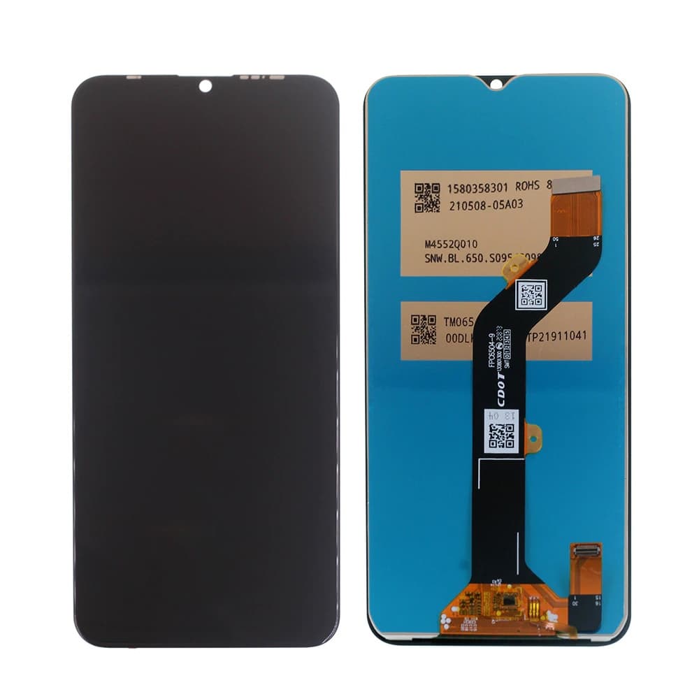 Дисплей для Infinix Hot 10 lite / Itel Vision 1 Pro / Tecno Spark 6 Go (KE5) / Smart 5 (X657 / C657C / X657B) + тачскрин (черный), артикул 01907 — запчасть GSM28.RU