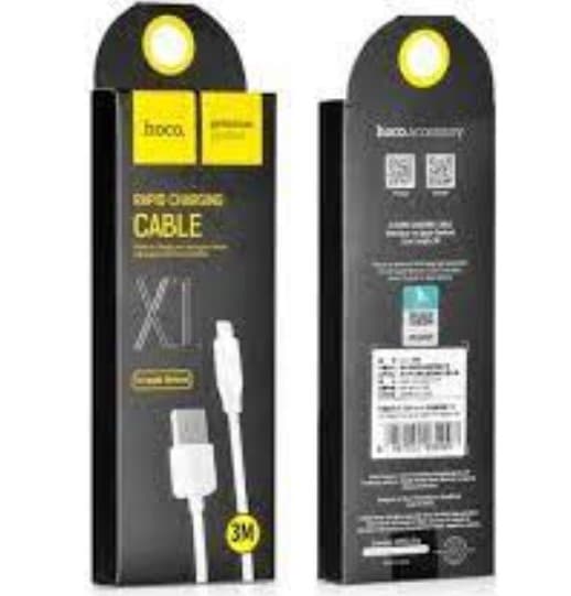 Кабель USB HOCO (X20) для iPhone Lightning 8 pin (1м) (черный), артикул 01985 — запчасть GSM28.RU