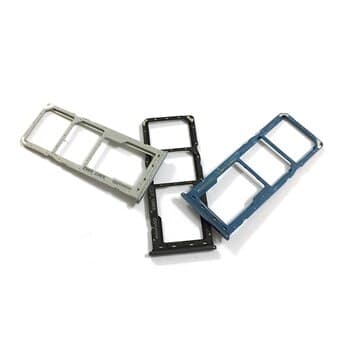 Держатель сим для Samsung A205F/A305F/A505F/A705F Galaxy A20/A30/A50/A70 (серебро), артикул 02012 — запчасть GSM28.RU