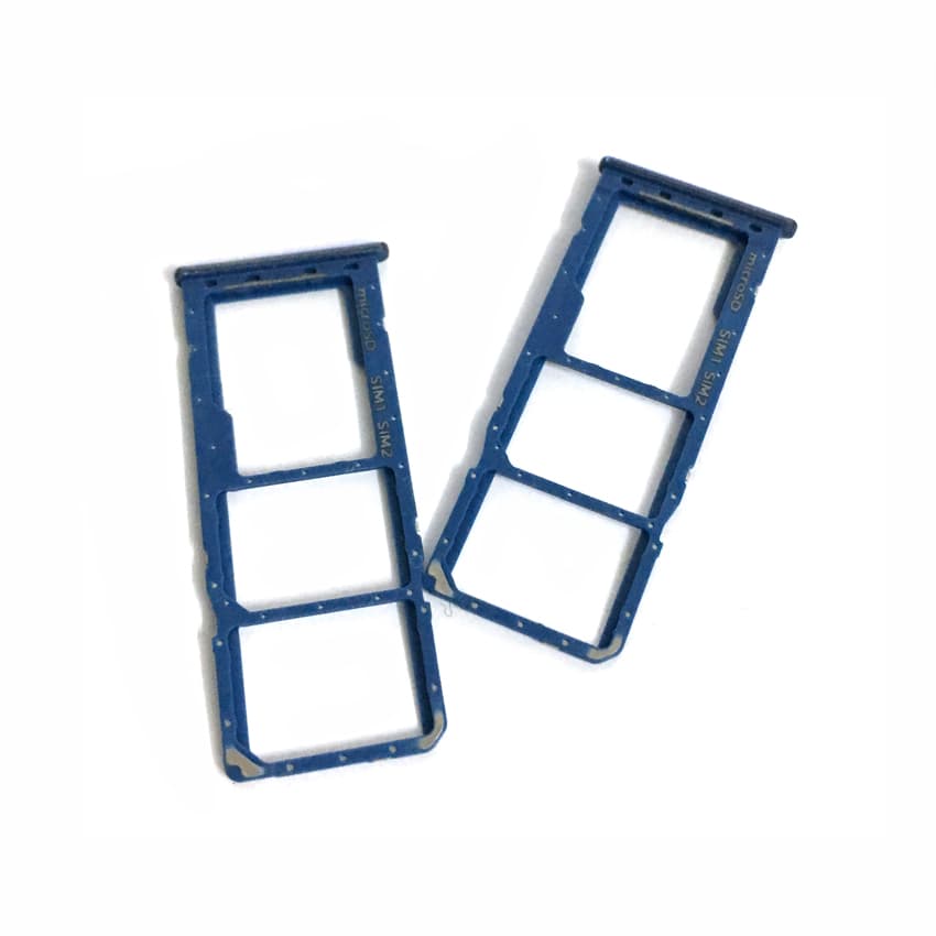 Держатель сим для Samsung A205F/A305F/A505F/A705F Galaxy A20/A30/A50/A70 (синий), артикул 02013 — запчасть GSM28.RU