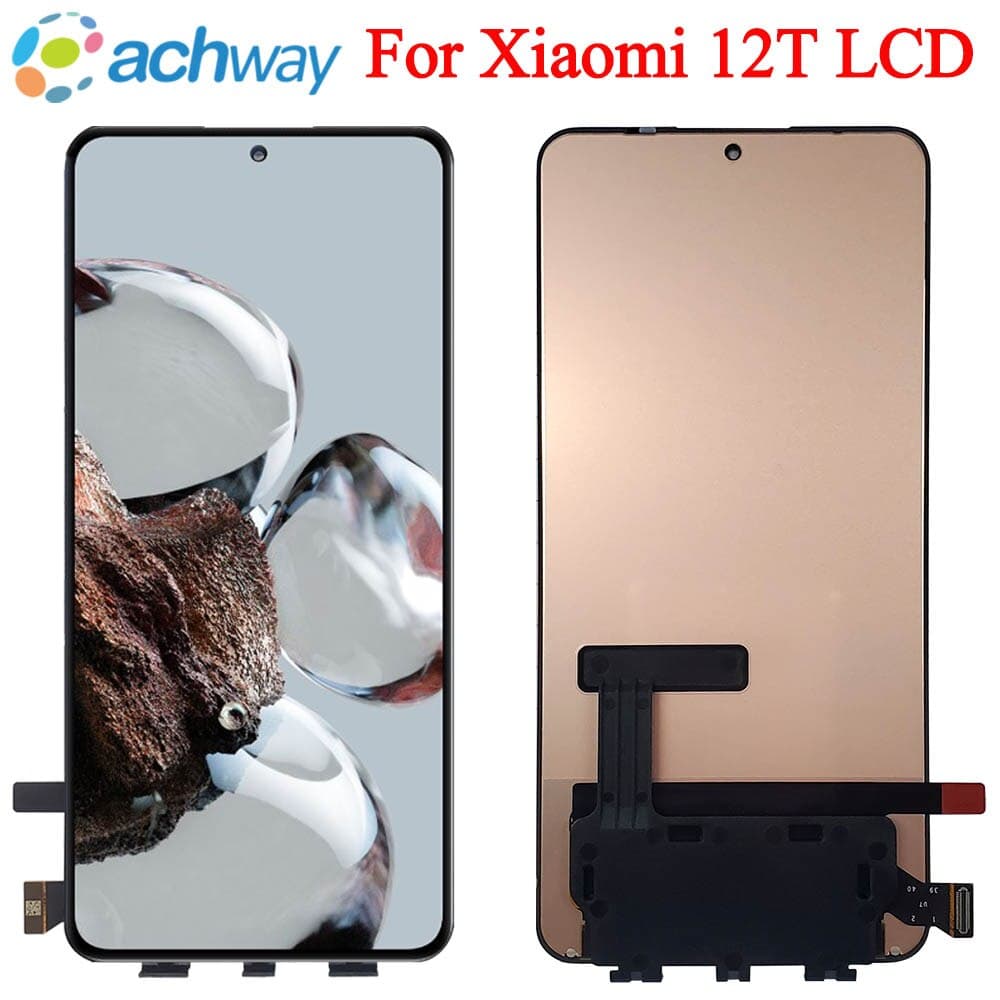 Дисплей для Xiaomi 12T / 12T Pro (22071212AG / MZB0CE5RU) + тачскрин (черный) Оригинал, артикул 02076 — запчасть GSM28.RU