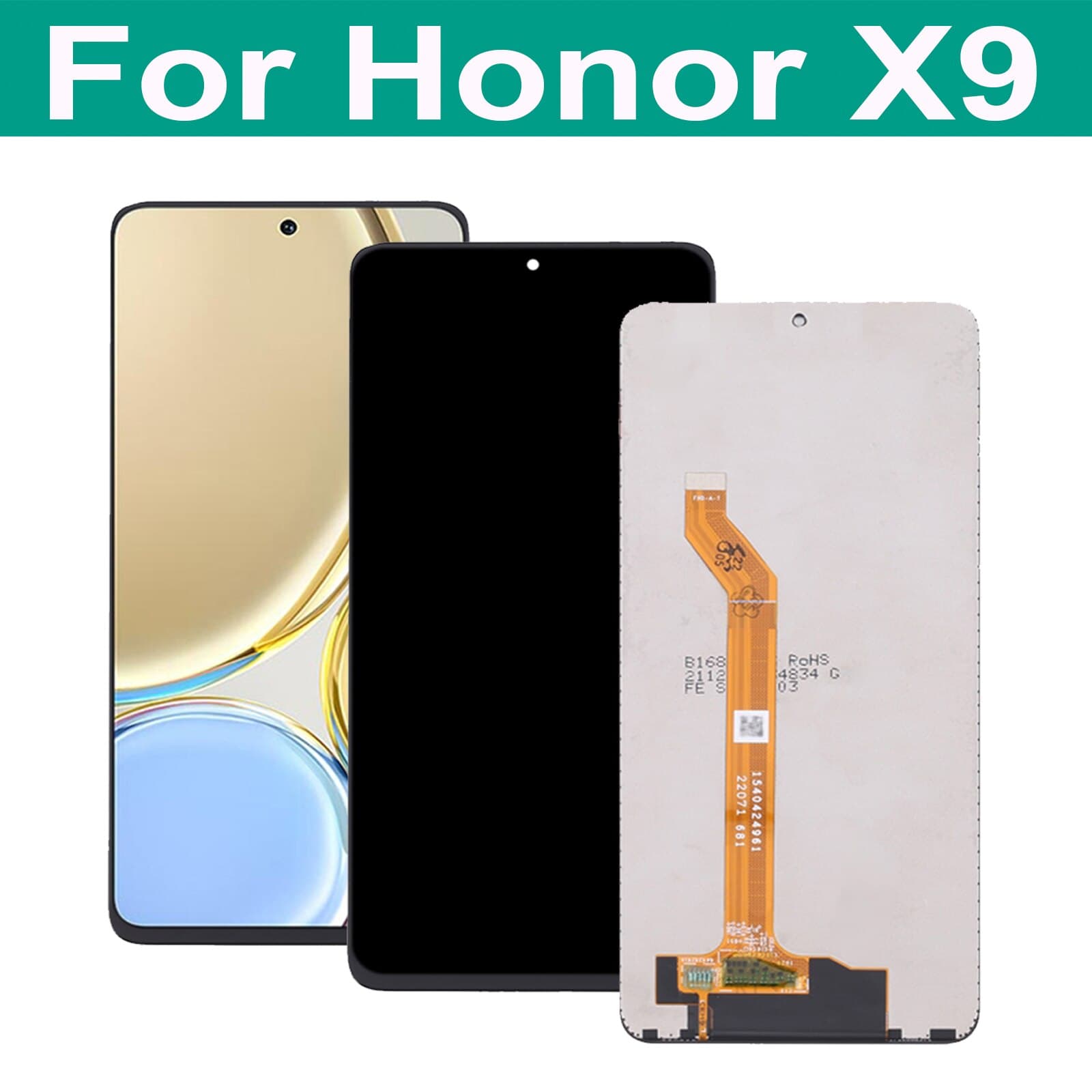 Дисплей для Honor X9 + тачскрин (черный) Оригинал, артикул 02080 — запчасть GSM28.RU