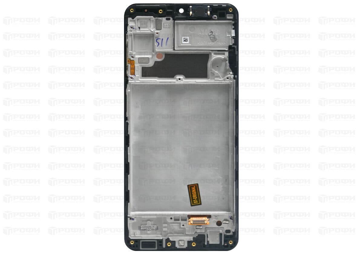 Дисплей для Samsung A225F Galaxy A22 в рамке + тачскрин (черный) Оригинал, артикул 02111 — запчасть GSM28.RU