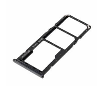 Держатель сим карты (SIM) для Samsung G973 Galaxy S10 / G975 Galaxy S10+ (черный), артикул 02223 — запчасть GSM28.RU