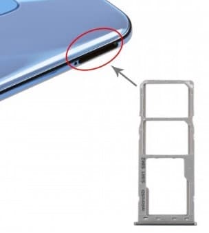 Держатель сим карты (SIM) для Samsung A305 Galaxy A30 / A505 Galaxy A50 (белый), артикул 02228 — запчасть GSM28.RU