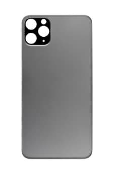 Задняя крышка для iPhone 11 Pro (серый) с широким отверстием, артикул 02323 — запчасть GSM28.RU