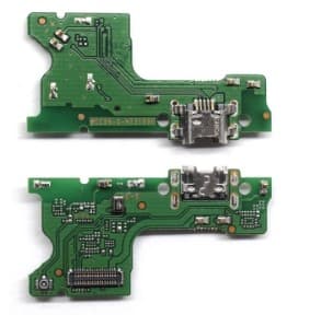 Шлейф для Huawei Y7 (2019) 4G (DUB-LX1) с комп. + разъем зарядки + микрофон, артикул 02454 — запчасть GSM28.RU