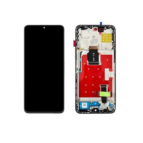 Дисплей для Honor X8a / Honor 90 Lite (CRT-LX1 / CRT-NX1) в рамке + тачскрин (черный) Оригинал, артикул 02549 — запчасть GSM28.RU