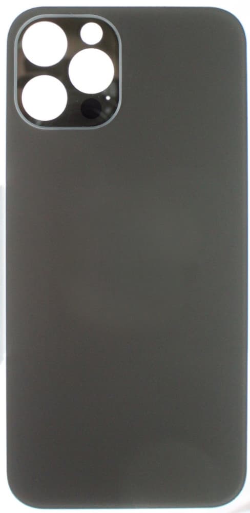 Задняя крышка для iPhone 12 (черный) с широким отверстием, артикул 02615 — запчасть GSM28.RU